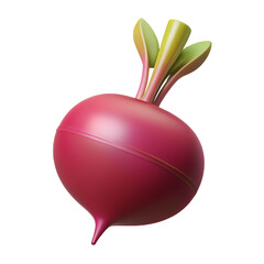 3D Vegetables and Health Food  Illustration on white background