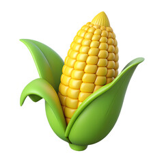 3D Vegetables and Health Food  Illustration on white background