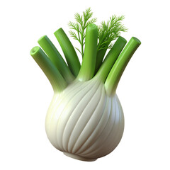 3D Vegetables and Health Food  Illustration on white background