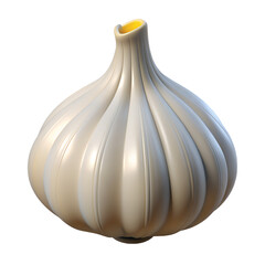 3D Vegetables and Health Food  Illustration on white background