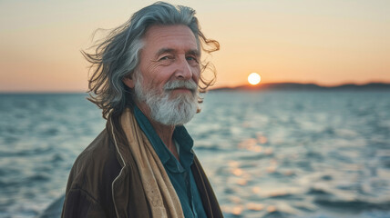 55 year old youthful male, model