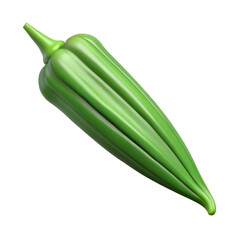 3D Vegetables and Health Food  Illustration on white background