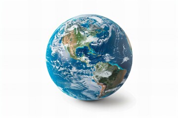 Fototapeta premium Globe on white background