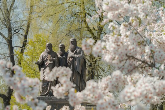 Kirill And Methodius Among Flowers