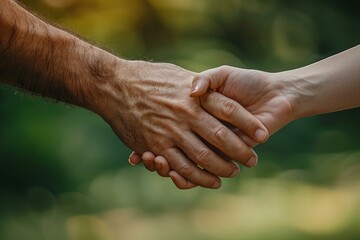 Two people holding hands in a close up picture