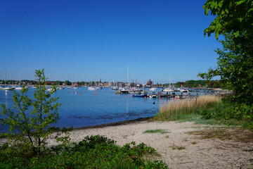 Eckernförde von Borby Strand aus gesehen