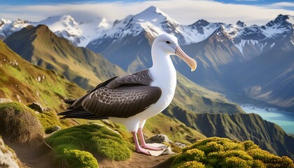 albatross flying over the ocean - Powered by Adobe