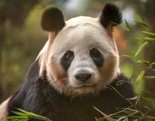 photograph of giant panda in natural habitat