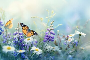 Obraz premium butterfly on a flower