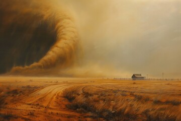 Hurricane, sandstorm, impending tornado, natural hazard,