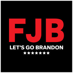 Fototapeta premium 4th of July. Independence Day vector T-shirt design FJB lets go Brandon 