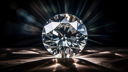 A large diamond is sitting on a table