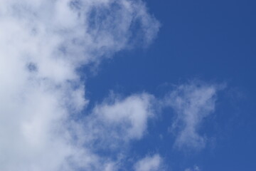Blue sky background with white clouds