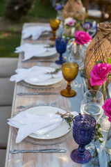 wedding table setting