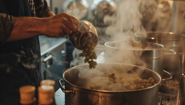Home brewing beer. Even a small kitchen can produce great beer.