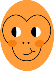 Oval Shape Monkey