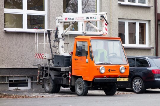 German Multicar M 25 small truck in communal services