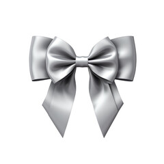 Naklejka premium 3D Ribbon Bow isolated on transparent background, png, cut out.