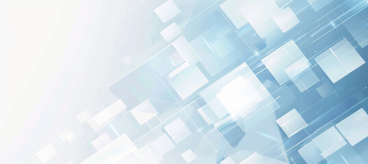 Obraz premium Contemporary Business Background, Blue & White Geometric Shapes