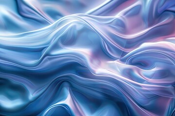 Abstract art design with silky waves in pink, purple, and blue hues