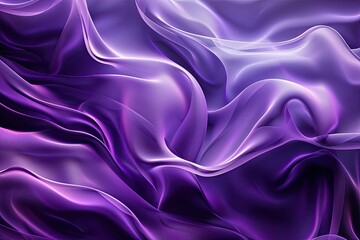 Obraz premium Abstract art design with silky waves in pink, purple, and blue hues