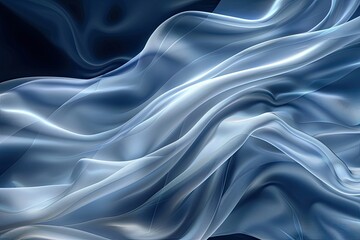 Obraz premium Abstract art design with silky waves in pink, purple, and blue hues