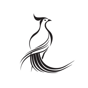 recommend clip art: Pheasant in cartoon, doodle style . Image for t-shirt, web, mobile apps and ui. Isolated 2d vector illustration in logo, icon, sketch style, Eps 10, black and white. AI Generative