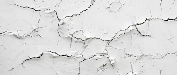 Obraz premium Abstract Gray Concrete Texture with Powder and Cracks