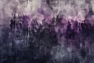 : A haunting abstract background in dark greys and purples, with ethereal watercolor washes that create a ghostly, otherworldly atmosphere.
