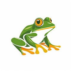 Obraz premium Tree Frog Animal Toad Logo, Sports Team Mascot Design, Amphibian Business Zoo Company Branding, Exciting Brand Label Concept, Marketing Emblem, School University College Motif
