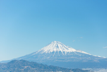 日本で一番高い山である富士山