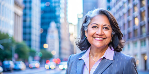 Smiling mature Aboriginal business woman