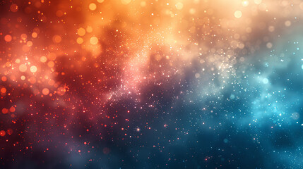 Naklejka premium Teal White Orange Blurred Vibrant Gradient Background