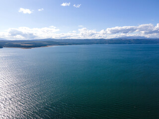 Aerial view of Iskar Reservoir, Bulgaria