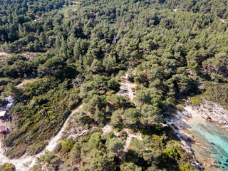 Sithonia coastline near Orange Beach, Chalkidiki, Greece