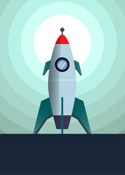 Rocket launch illustration