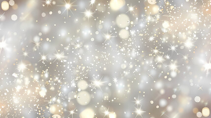 Light Silver Background with Small Stars - Elegant and Celestial Design