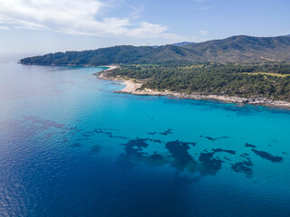 Fototapeta premium Sithonia coastline near Orange Beach, Chalkidiki, Greece