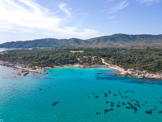 Sithonia coastline near Orange Beach, Chalkidiki, Greece