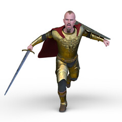 Obraz premium 騎士 3DCGレンダリング
