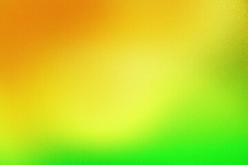 Yellow coral orange golden lemon lime green abstract texture background. Color gradient ombre mix. Bright neon light vibrant colorful multicolor. Noise grain particle. Design. Template. Summer autumn.