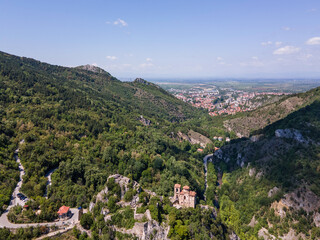 Fototapeta premium Ruins of Medieval Asen Fortress, Asenovgrad, Bulgaria
