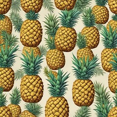 Fresh and Juicy Pineapples