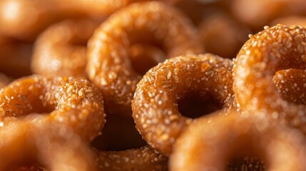 Macro food shot on the texture of cereal. Copy space area for text. Background, banner, template, events card.