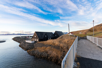 Village of Hofsos in Skagafjordur in North Iceland