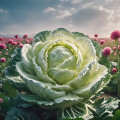 Fototapeta premium cabbage in the garden