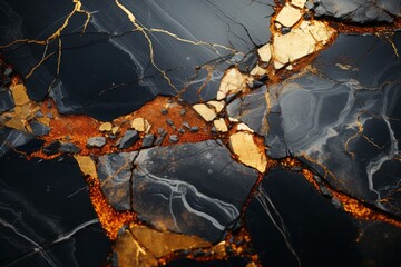 Marble And Cracked Grunge Rock Background