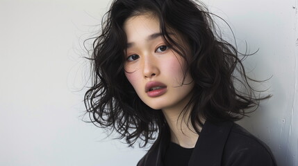 ファッションモデルの若い女性