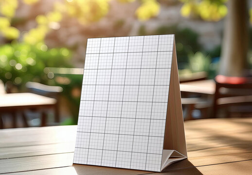Table Tent Mockup 06 Generative Ai