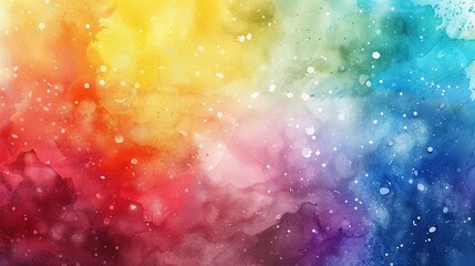 Obraz premium Colorful Rainbow Watercolor Background